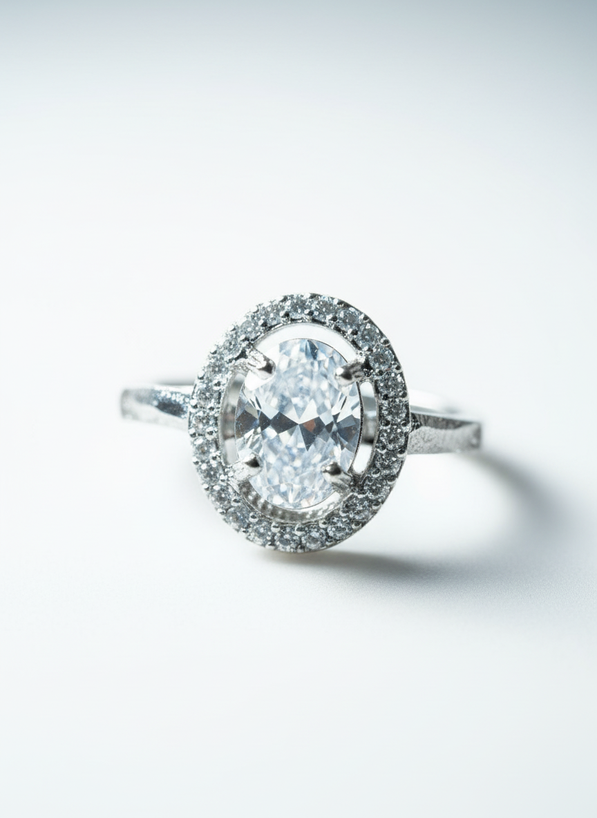 Cluster AD with Solitaire Ring