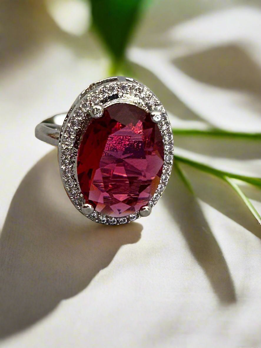 Cluster AD and Ruby Oval Ring