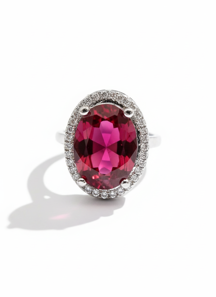 Cluster AD and Ruby Oval Ring