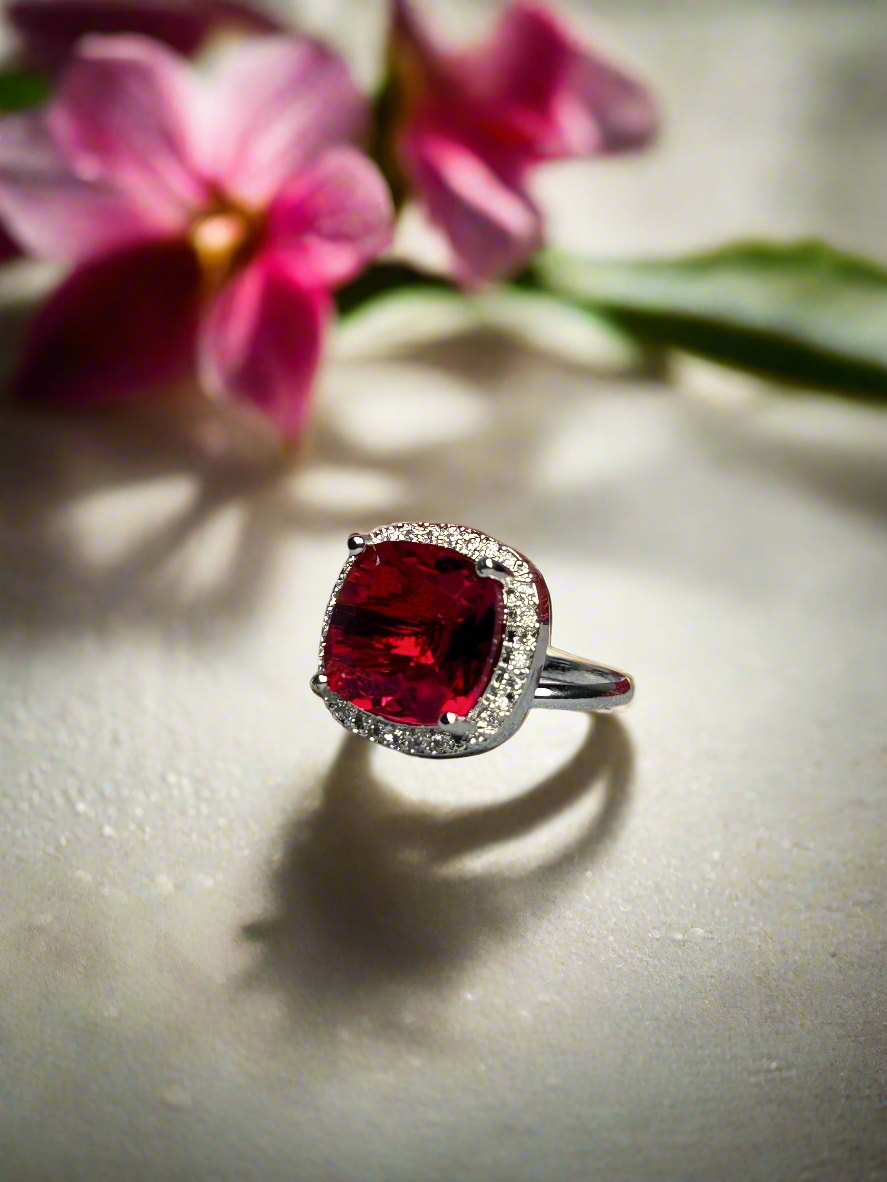 Ruby and AD Pendant Set