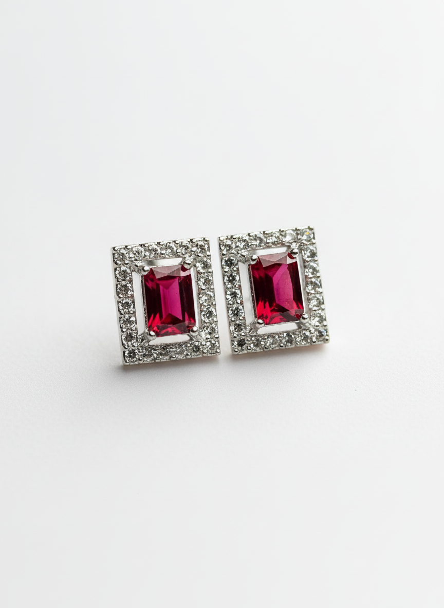 Ruby and AD Pendant Set