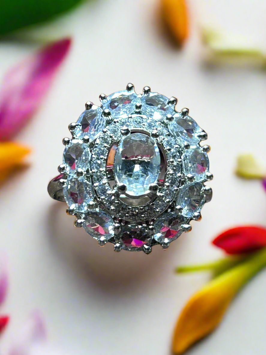 Cluster AD Cocktail Ring