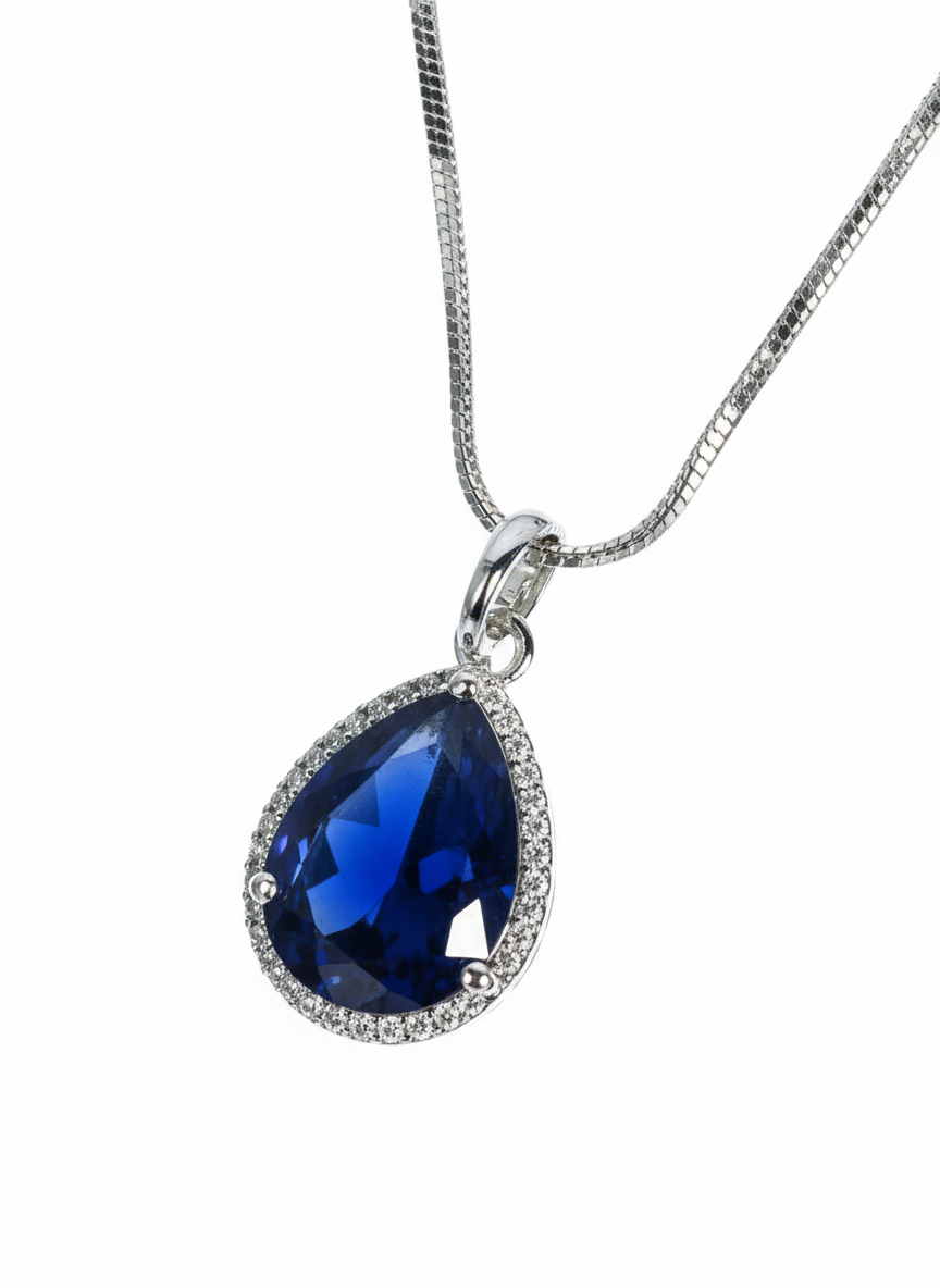 Diamond and Amethyst Stone Pendant