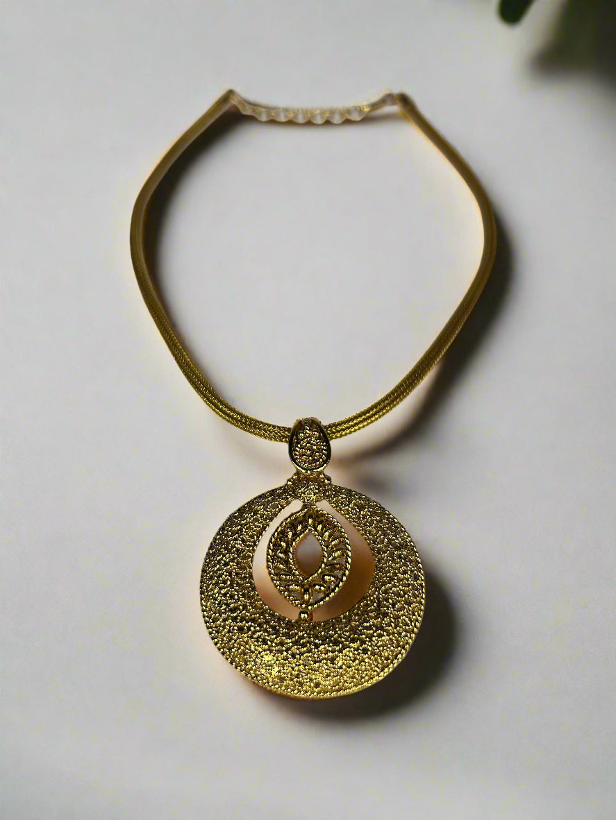 Shreya Gold Plated Pendant Set