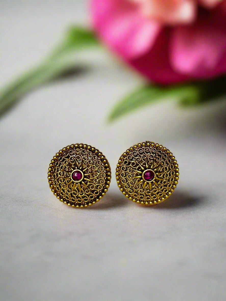 Jaya Antique Gold Plated Pendant Set