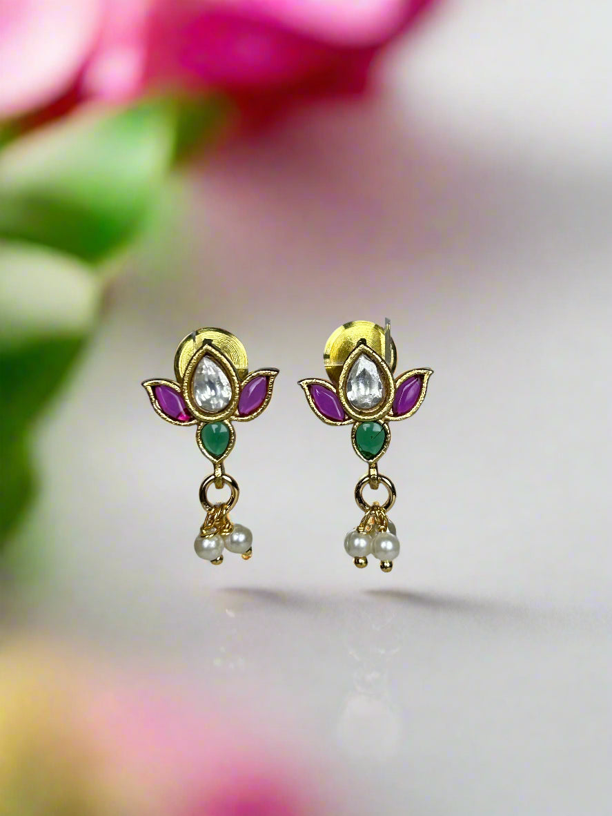 Lotus Gold Plated Jewellery Set