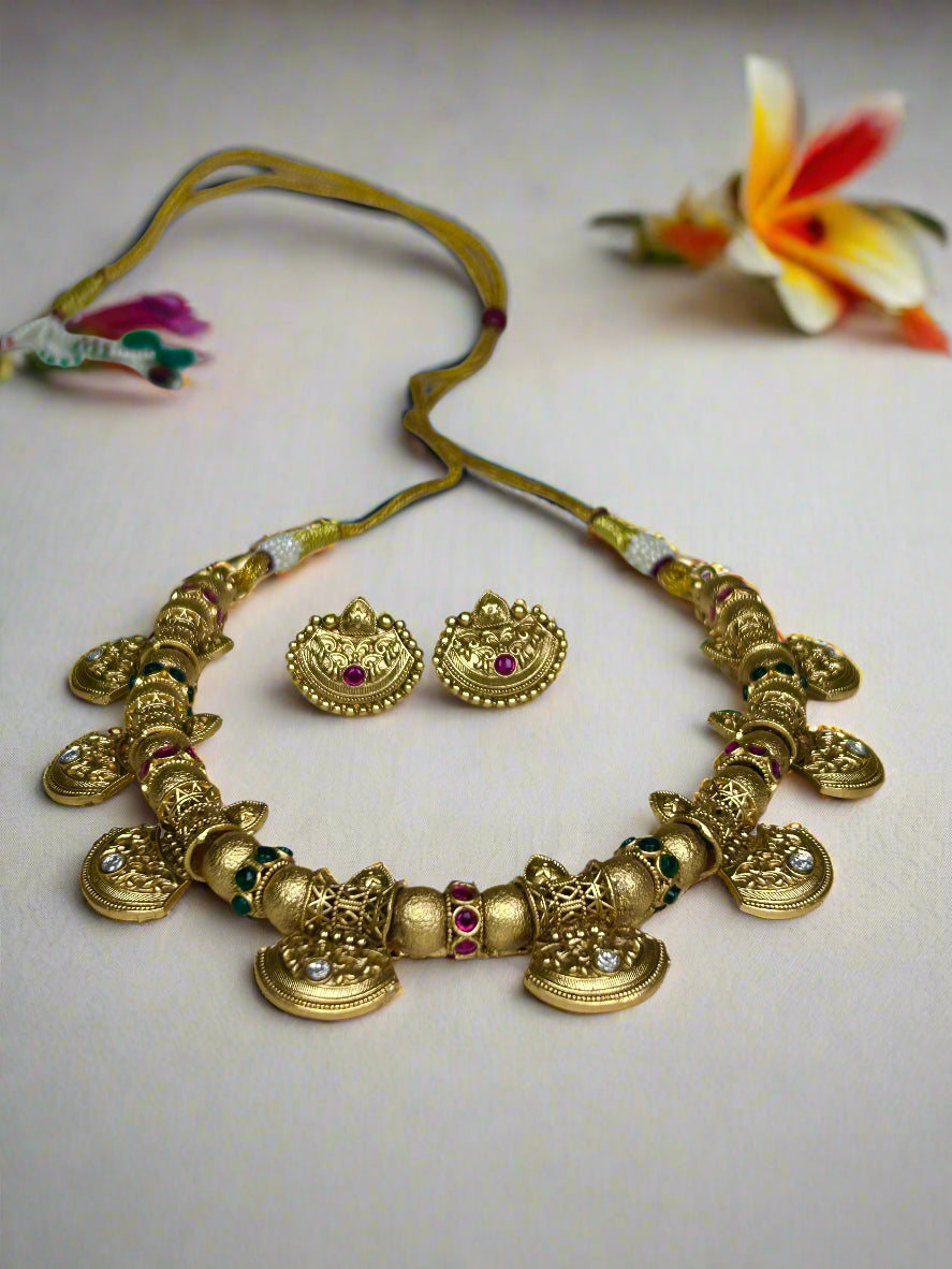 Aarohi Gold Plated Jewellery Set