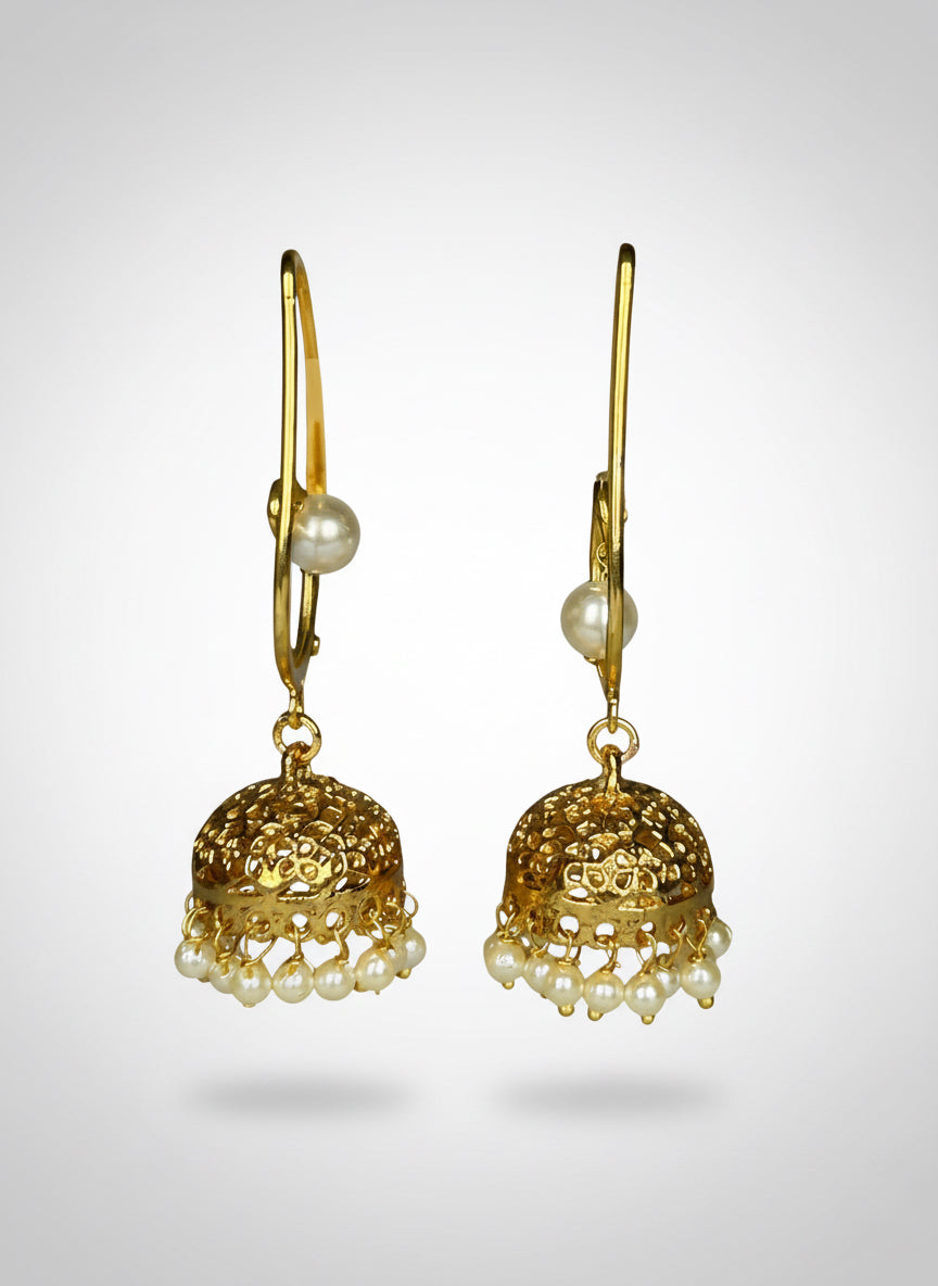 Ramya Gold Plated Jhumki Earrings