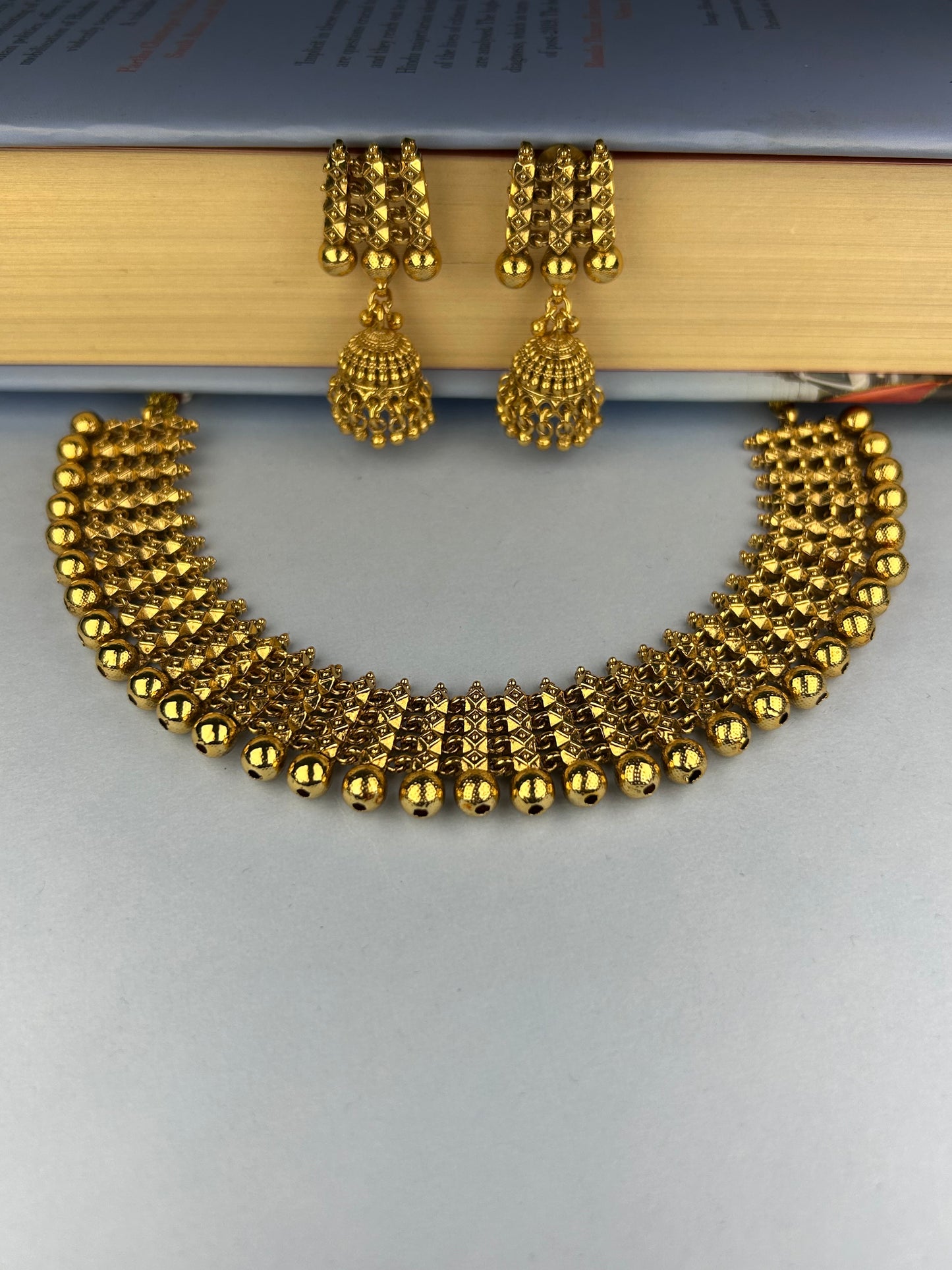 Vidhi Gold Plated Necklace Set