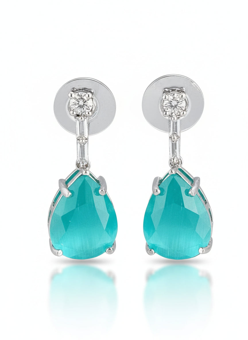 Eden Emerald and AD Dangler Earrings