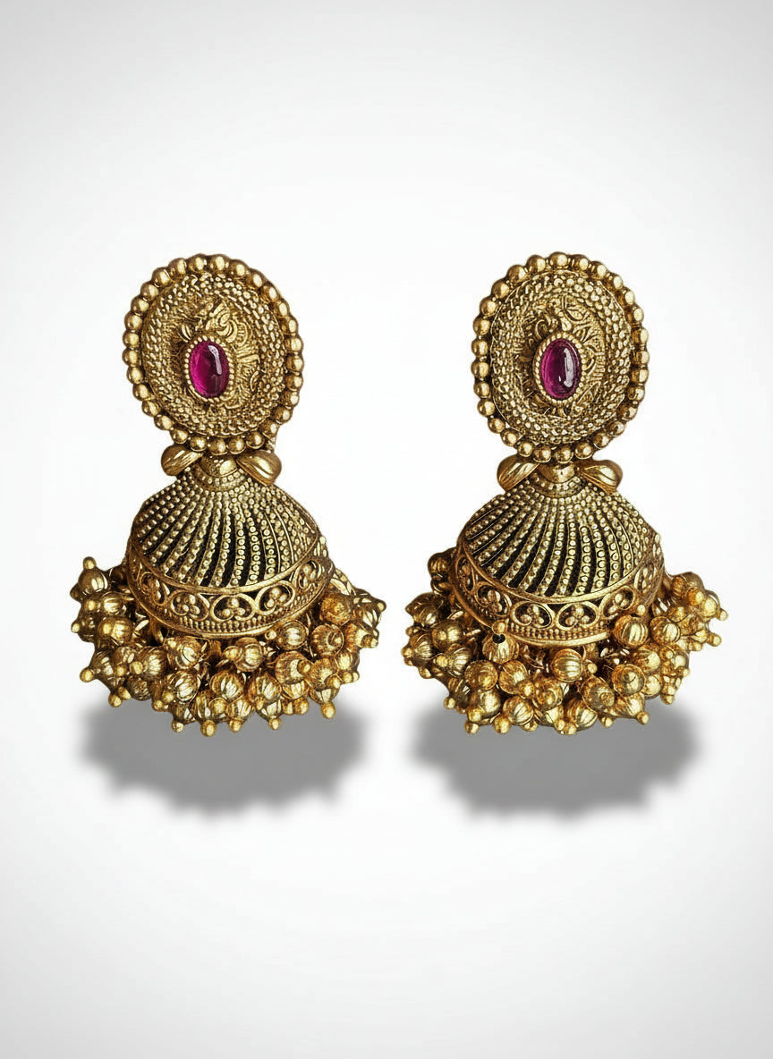 Advaita Half-Bell Jhumkis