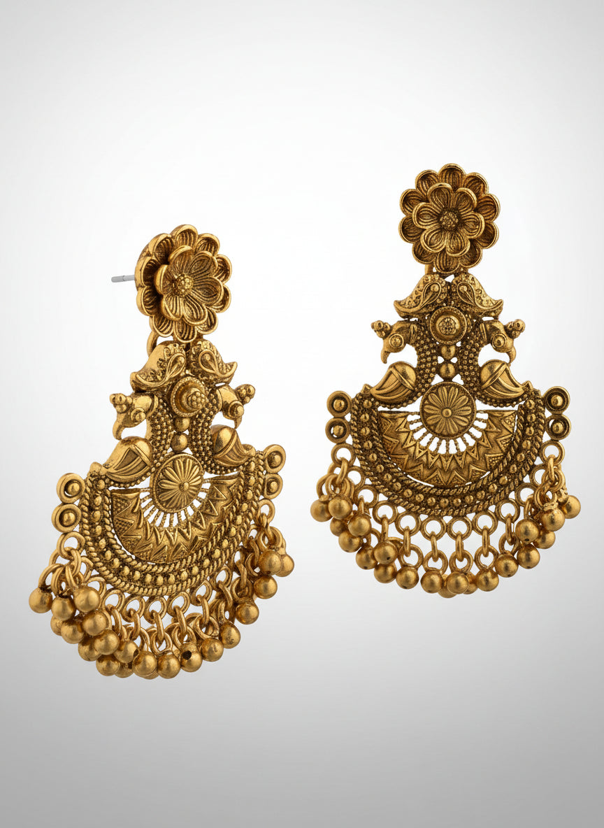 Royal Gold Plated Earrings