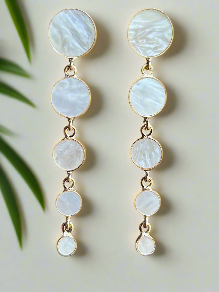 Gold Plated Anti Tarnish Dangler Earrings