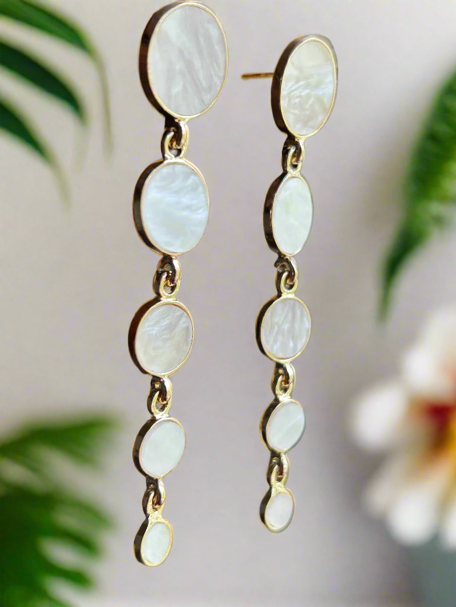 Gold Plated Anti Tarnish Dangler Earrings