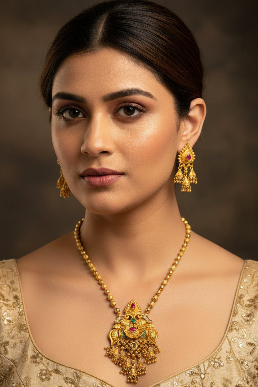 Kashvi Gold Plated Jewellery Set