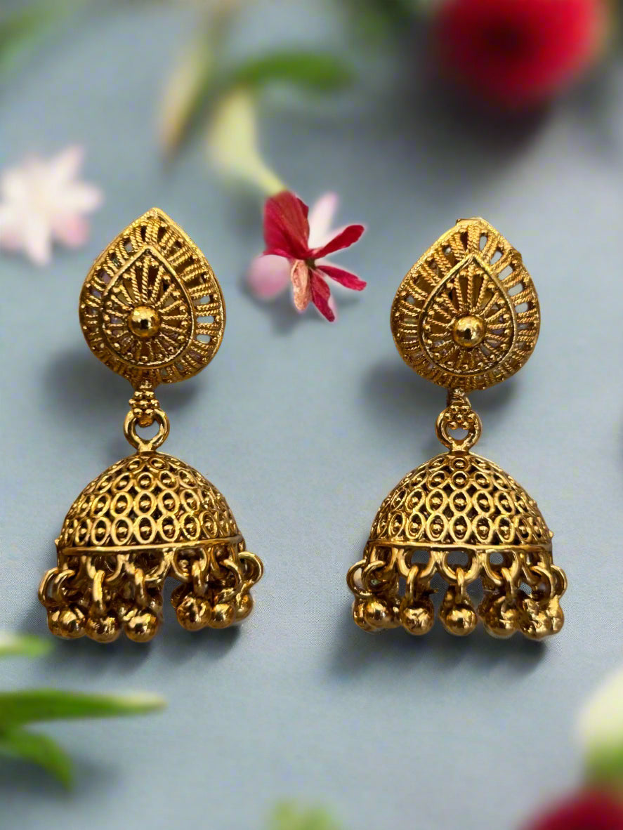 Antique Gold Plated Long Necklace Set