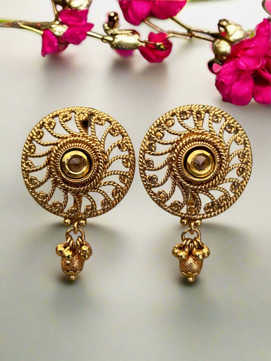 Designer Gold Plated Beads Necklace Set