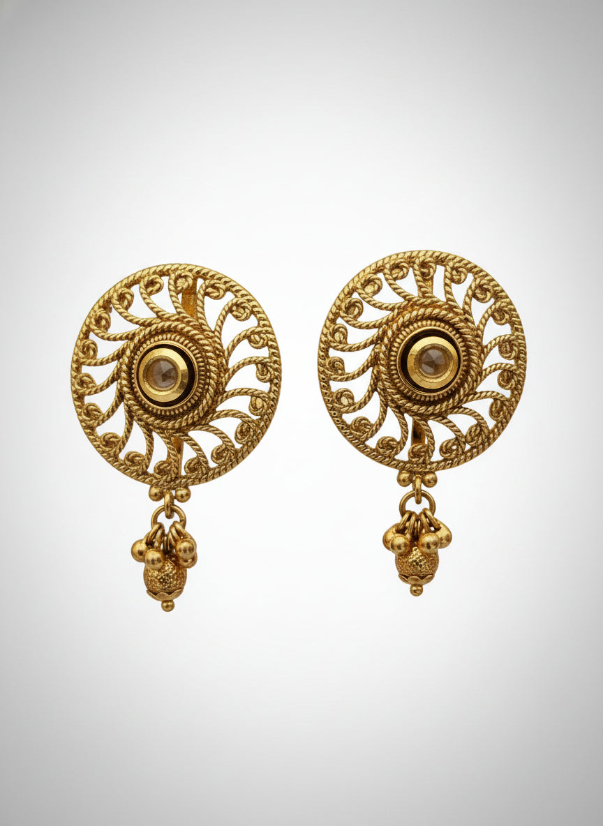 Designer Gold Plated Beads Necklace Set