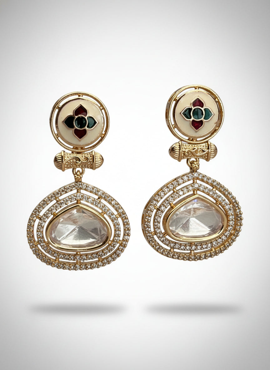 Heavy Kundan Choker Set with Meenakari art