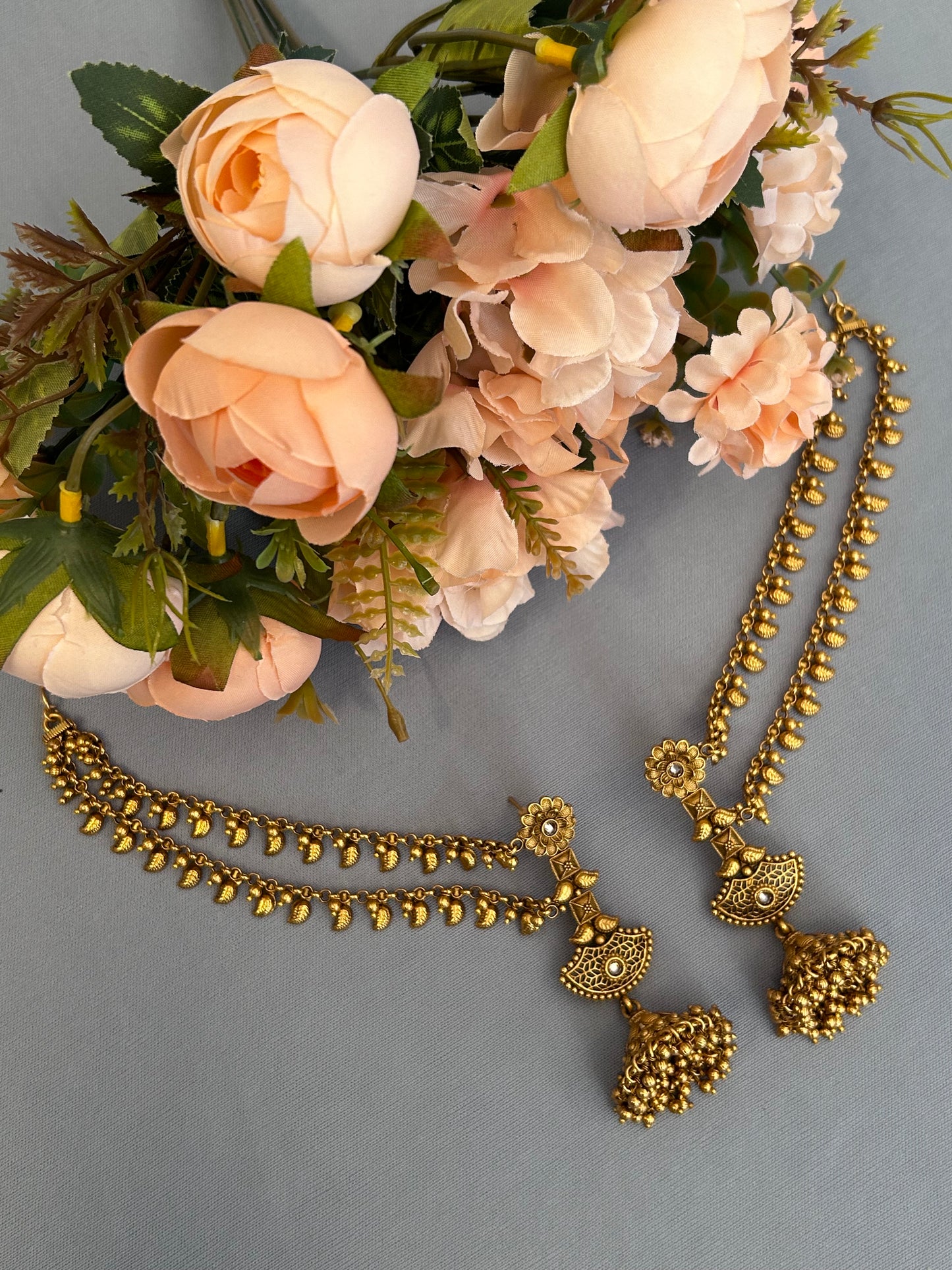 Gold Plated Slave Jhumkis Earrings