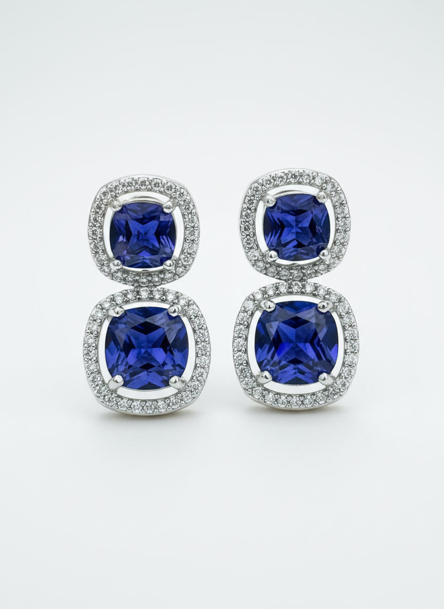 Cluster AD and Amethyst Necklace Set