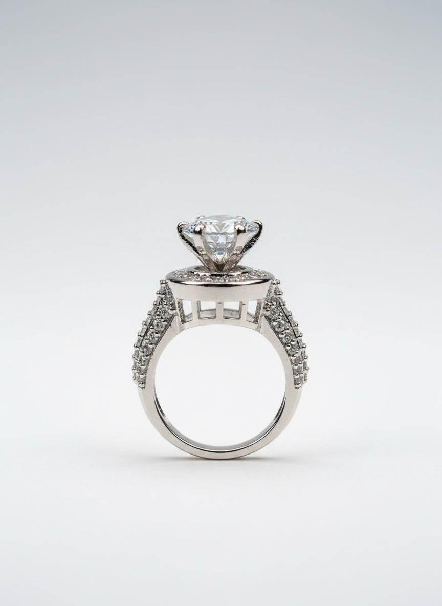 Designer Bold Solitaire Ring