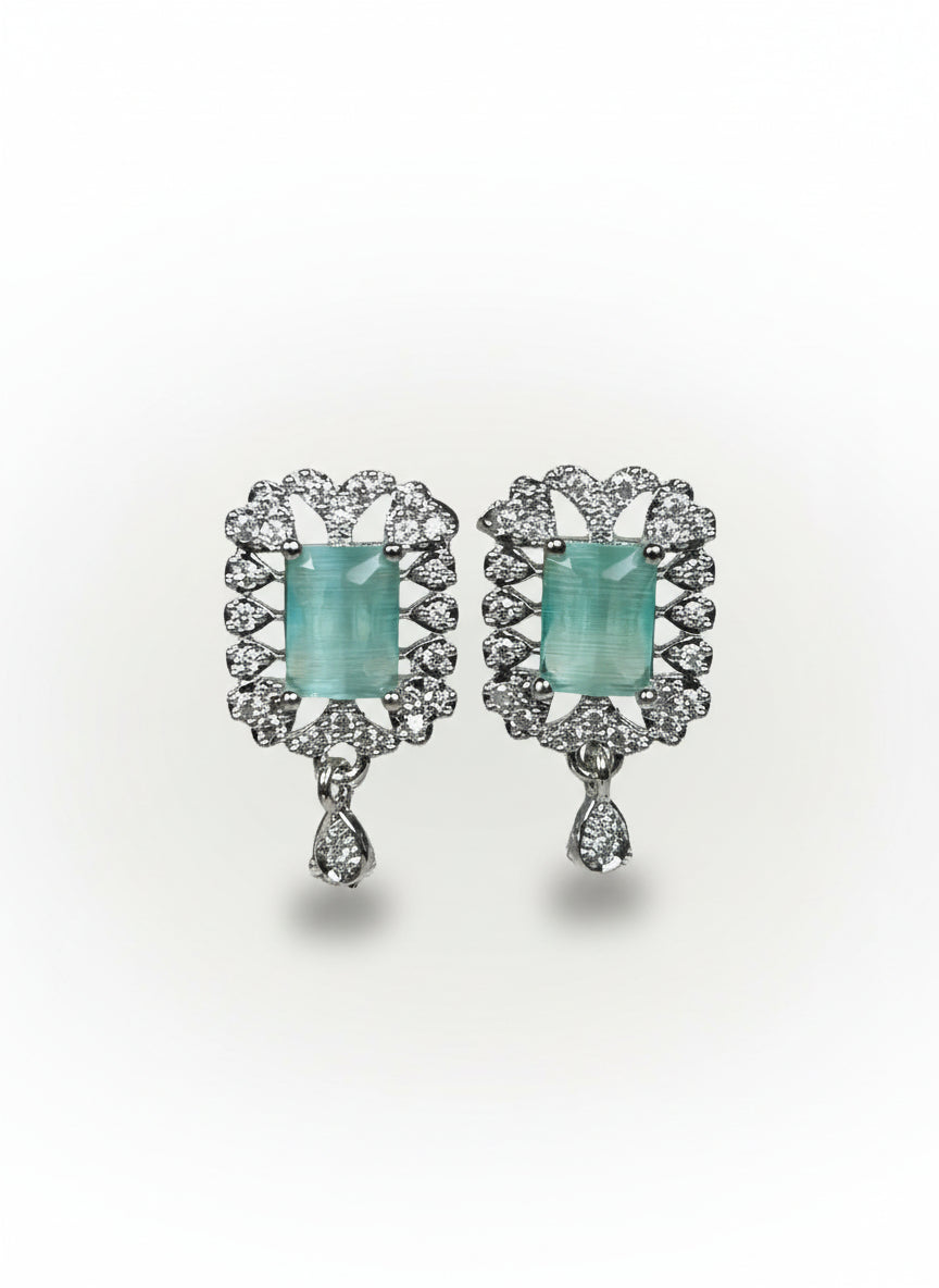 Green Quartz and AD Pendant Set