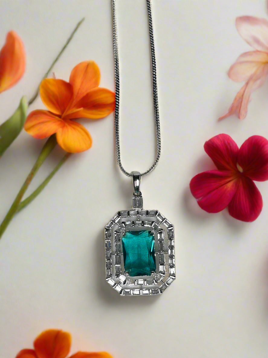 Green Crystal and AD Pendant