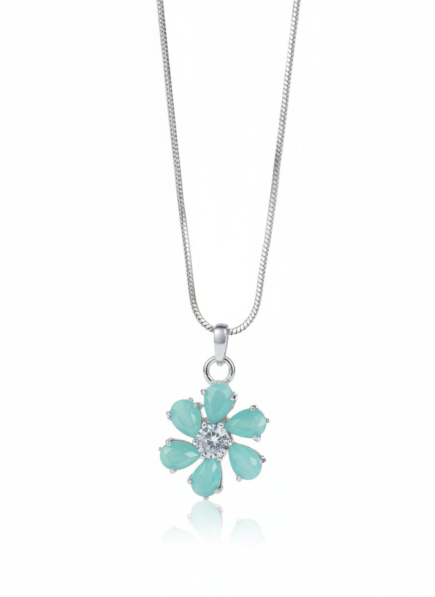 Eden Emerald Flower Pendant