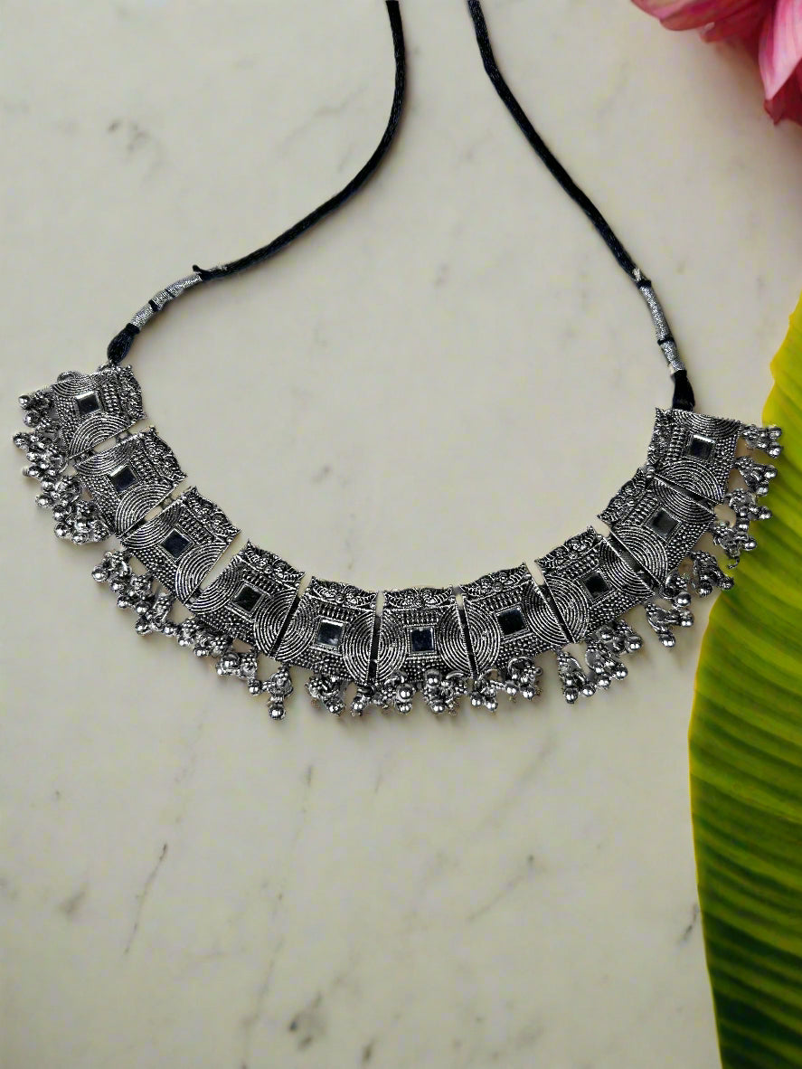 Kinaya Silver Plated Choker Set