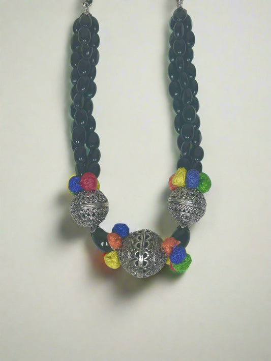 Karnya Silver Plated Jewellery Set