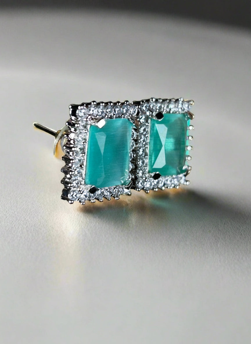 Olivia Eden Emerald Earrings