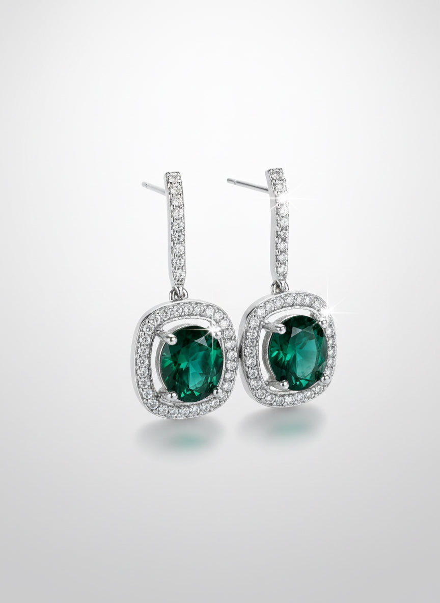 Luna Emerald Earrings