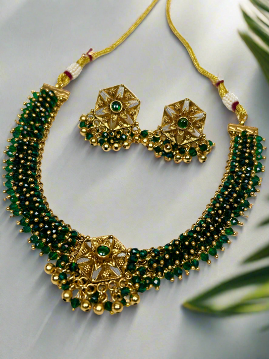 Siya Gold Plated Choker Set