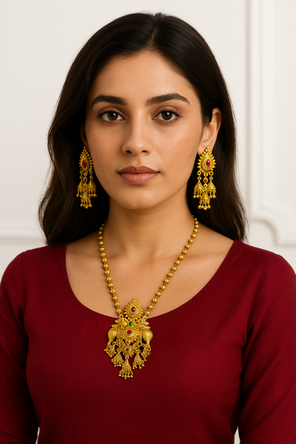 Kashvi Gold Plated Jewellery Set