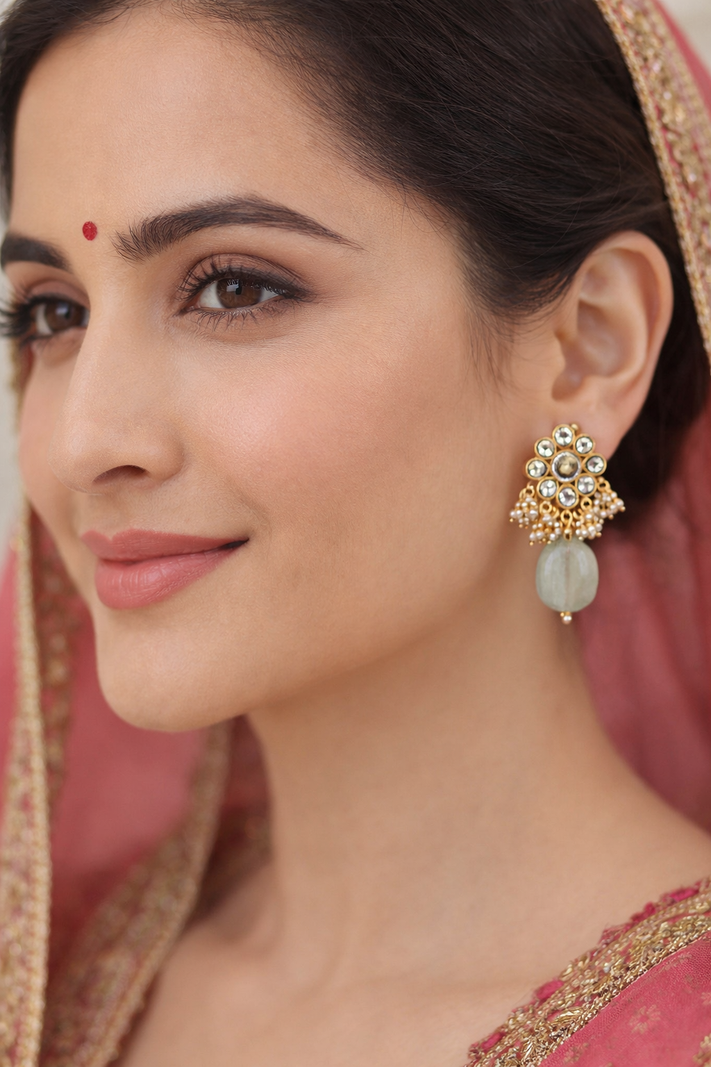 Anvaisha Kundan Earrings