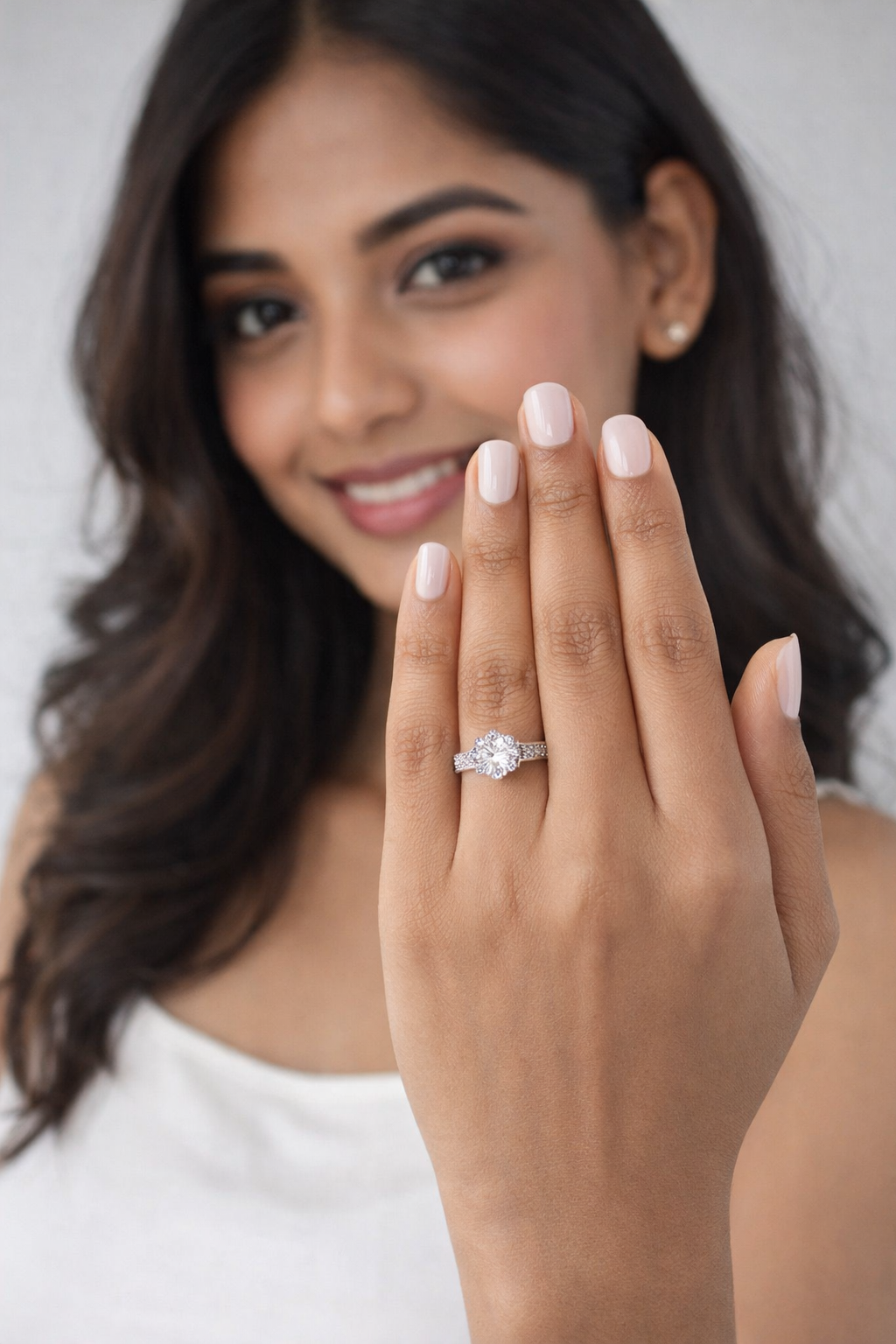 Minimal Solitaire Ring