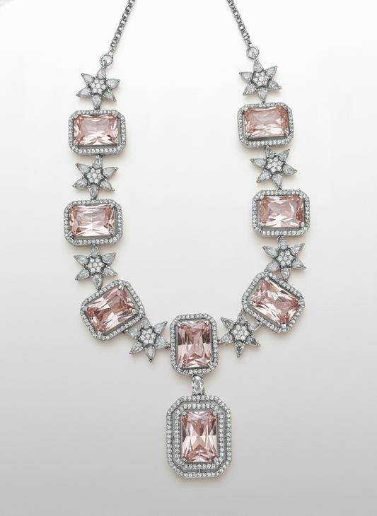 AD and Topaz Necklace Set
