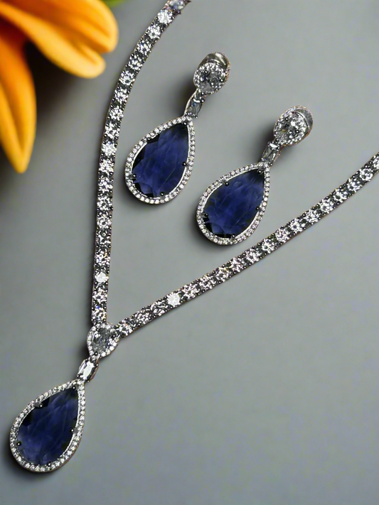 AD Necklace with Amethyst Set