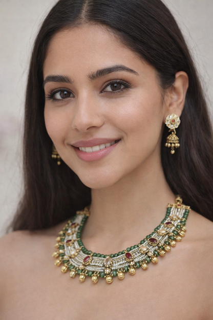 Aarini Gold Plated Jewellery Set