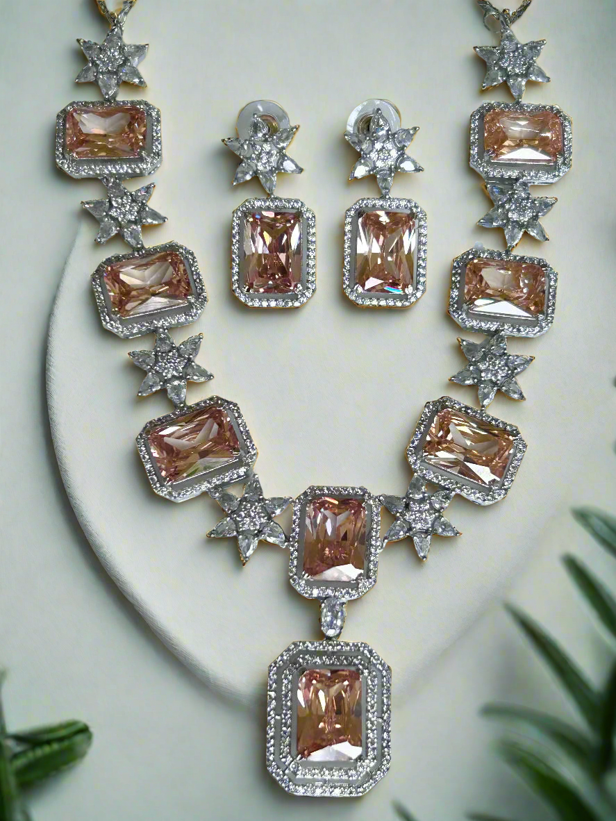 AD and Topaz Necklace Set