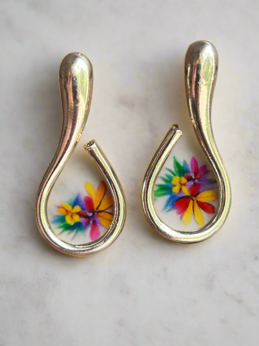 Anti Tarnish Gold Plated Hook Earrings