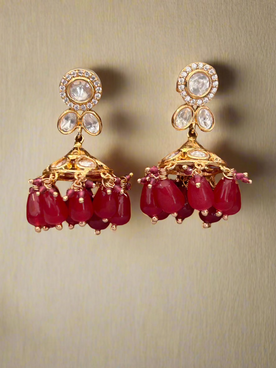 Kundan and Ruby Necklace Set