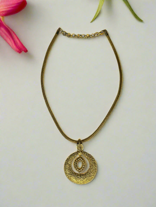 Shreya Gold Plated Pendant Set