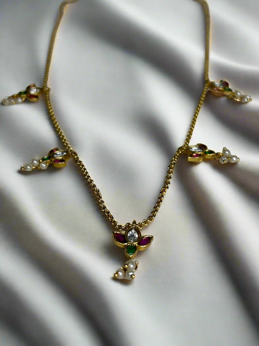 Lotus Gold Plated Jewellery Set