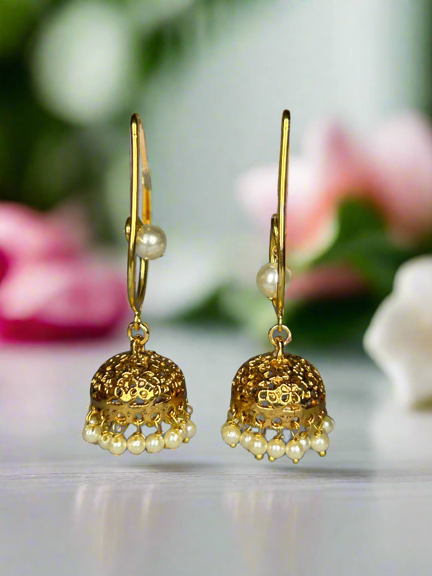 Ramya Gold Plated Jhumki Earrings