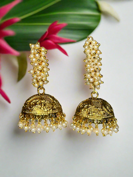 Lavanya Gold Plated Jhumki Earrings