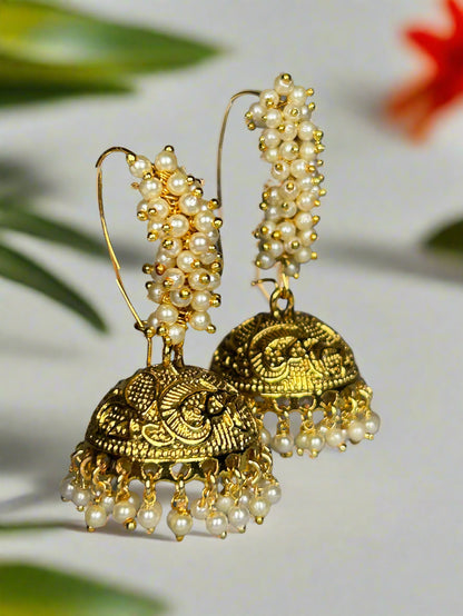 Lavanya Gold Plated Jhumki Earrings