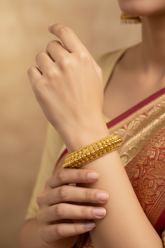 Samaira Gold Plated Bangles