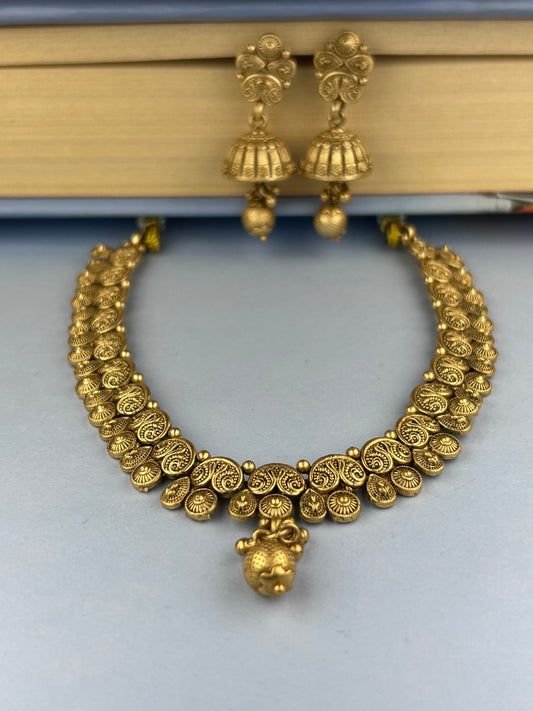 Brinda Gold Plated Necklace Set